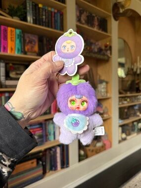 BOGO fruit Plush Purple Berry Baby Keychain Toy - Cute Collectible